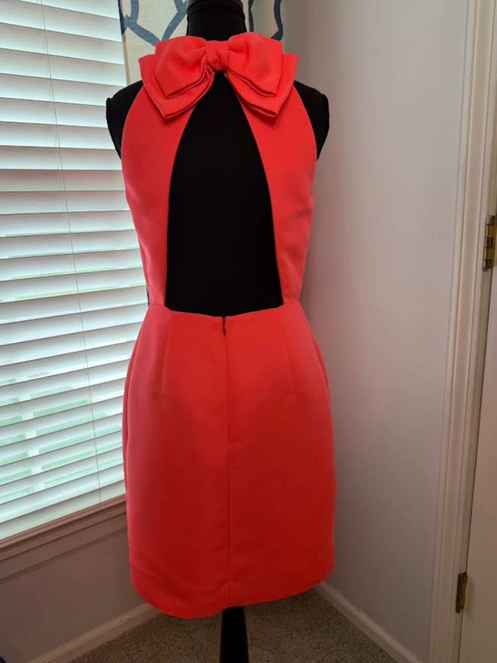 Kate Spade Coral Bow-Back Cupcake Dress - Size 4